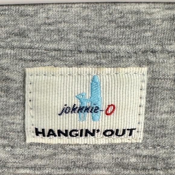 Johnnie-O Hangin Out Polo Shirt Men XL Gray Rugby Casual Stretch Pocket Logo EUC - Picture 4 of 9